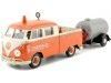 CARSDEMETAL.ES 1967 Volkswagen Type 2 (T1) "Set Road Service" Orange / Gray 1:24 MOTOR MAX 79674