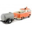 CARSDEMETAL.ES 1967 Volkswagen Type 2 (T1) "Set Road Service" Orange / Gray 1:24 MOTOR MAX 79674