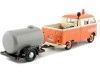 CARSDEMETAL.ES 1967 Volkswagen Type 2 (T1) "Set Road Service" Orange / Gray 1:24 MOTOR MAX 79674