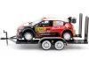 Cochesdemetal.es 2018 Citroen C3 WRC Nº10 Loeb/Elena Ganador Rally Cataluña + Remolque 1:24 Editorial Salvat RAL03 76001