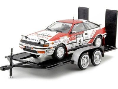1990 Toyota Celica GT-4 WRC Nº4 Sainz/Moya Ganador 1000 Lakes Rally + Remolque 1:24 Salvat RAL01 76001 Cochesdemetal.es