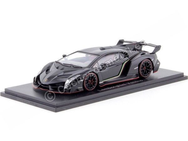 Cochesdemetal.es 2014 Lamborghini Veneno LP750-4 Negro / Rojo 1:43 Kyosho 05571BKR