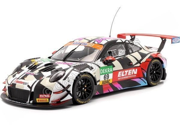 Cochesdemetal.es 2018 Porsche 911 (991) GT3 R Nº69 Slooten/Luhr ADAC GT Masters Hockenheim 1:18 IXO Models LEGT18020