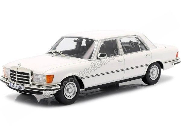 CARSDEMETAL.ES 1975 Mercedes-Benz Classe S 450 Sel 6.9 (W116) Blanc 1:18 Iscale 18081