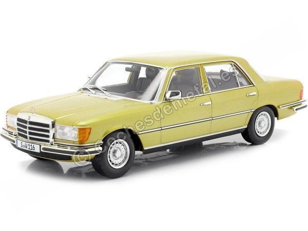 Cochesdemetal.es 1975 Mercedes-Benz Clase S 450 SEL 6.9 (W116) Dorado 1:18 iScale 18083