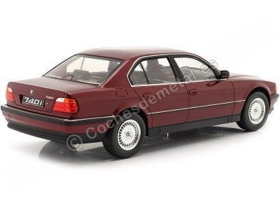 Cochesdemetal.es 1994 BMW 740i (E38) Serie 7 Granate Metalizado 1:18 KK-Scale KKDC180364 2