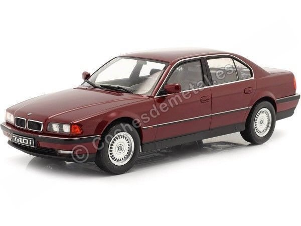 Cochesdemetal.es 1994 BMW 740i (E38) Serie 7 Granate Metalizado 1:18 KK-Scale KKDC180364