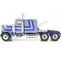 Cochesdemetal.es 1967 Camión Peterbilt 359 "Nariz de Toro" Azul Metalizado 1:18 Road Kings 180084