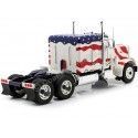 Cochesdemetal.es 1967 Camión Peterbilt 359 "Nariz de Toro" Bandera EE.UU. 1:18 Road Kings 180082