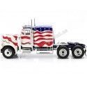 Cochesdemetal.es 1967 Camión Peterbilt 359 "Nariz de Toro" Bandera EE.UU. 1:18 Road Kings 180082