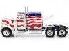 Cochesdemetal.es 1967 Camión Peterbilt 359 "Nariz de Toro" Bandera EE.UU. 1:18 Road Kings 180082