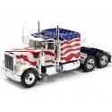 Cochesdemetal.es 1967 Camión Peterbilt 359 "Nariz de Toro" Bandera EE.UU. 1:18 Road Kings 180082