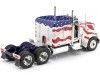 Cochesdemetal.es 1967 Camión Peterbilt 359 "Nariz de Toro" Bandera EE.UU. 1:18 Road Kings 180082