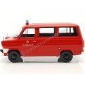 Cochesdemetal.es 1965 Ford Transit Bus Cuerpo de Bomberos Rojo 1:18 KK-Scale KKDC180467