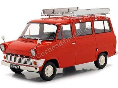 1965 Ford Transit Bus Rojo 1:18 KK-Scale 180465 Cochesdemetal.es
