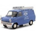 Cochesdemetal.es 1970 Ford Transit Furgoneta "Servicio al Cliente Ford" Azul 1:18 KK-Scale KKDC180494