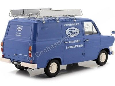 Cochesdemetal.es 1970 Ford Transit Furgoneta "Servicio al Cliente Ford" Azul 1:18 KK-Scale KKDC180494 2