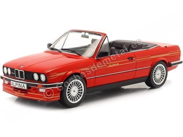 Cochesdemetal.es 1986 BMW Alpina C2 2.7 (E30) Convertible Rojo 1:18 MC Group 18223