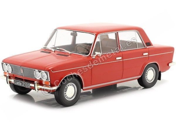 CARSDEMETAL.ES 1980 LADA 2103 (siège 124) Bright Red Ral3000 1:18 Triple-9 1800260