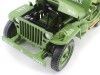 Cochesdemetal.es 1944 Jeep Willys Police militaire Green Khaki 1:18 American Diorama 77406
