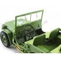 Cochesdemetal.es 1944 Jeep Willys Police militaire Green Khaki 1:18 American Diorama 77406