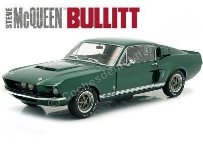1967 Ford Shelby Mustang GT500 "Bullitt" Verde Metalizado 1:18 Solido S1802904 Cochesdemetal.es
