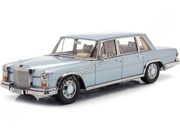 Cochesdemetal.es 1963 Mercedes-Benz 600 SWB Pullman (W100) Azul Metalizado 1:18 KK-Scale KKDC180602