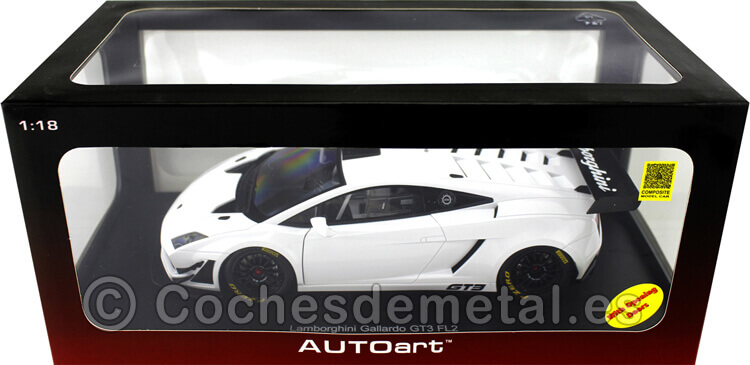 2013 Lamborghini Gallardo GT3 FL2 White 1:18 AUTOart 81358
