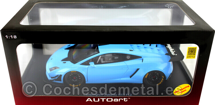 2013 Lamborghini Gallardo GT3 FL2 Blue 1:18 AUTOart 81359