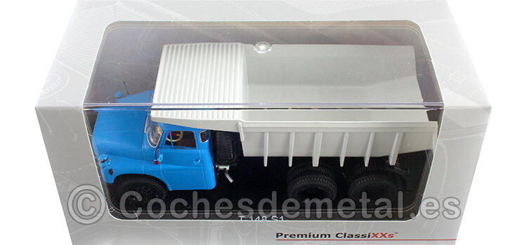 1972 Tatra t-148 S1 Camión Volquete Azul/Gris 1:43 Premium ClassiXXs PCL47141