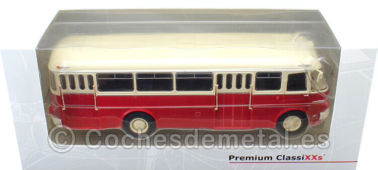 1958 Ikarus 620 Transporte Urbano Rojo/Beige 1:43 Premium ClassiXXs PCL47148