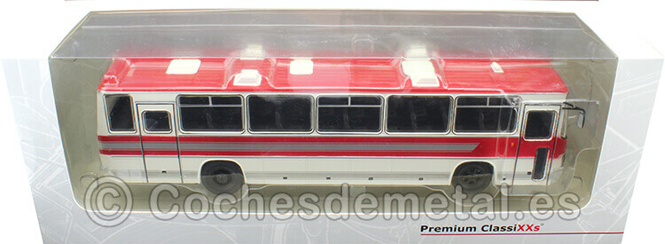 1977 Ikarus 250.59 Autobus Interurbano Rojo/Blanco 1:43 Premium ClassiXXs PCL47150