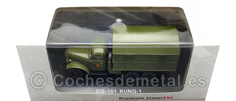 1965 Camión Militar RDA ZIS 151 Kung-1 Verde Militar 1:43 Premium ClassiXXs PCL47157