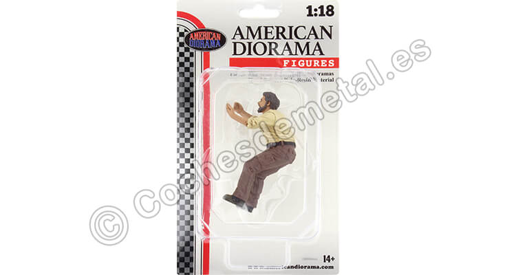 Figura de Resina Mecánico Nº6 Equipo de Mecánicos 4x4 Offroad Camel Trophy 1:18 American Diorama 18016