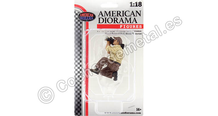 Figura de Resina Mecánico Nº7 Equipo de Mecánicos 4x4 Offroad Camel Trophy 1:18 American Diorama 18017
