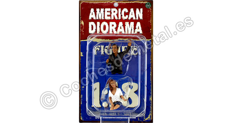 Set 2 Figuras Sentadas Dentro Del Coche Seated Couple 1:18 American Diorama 23832