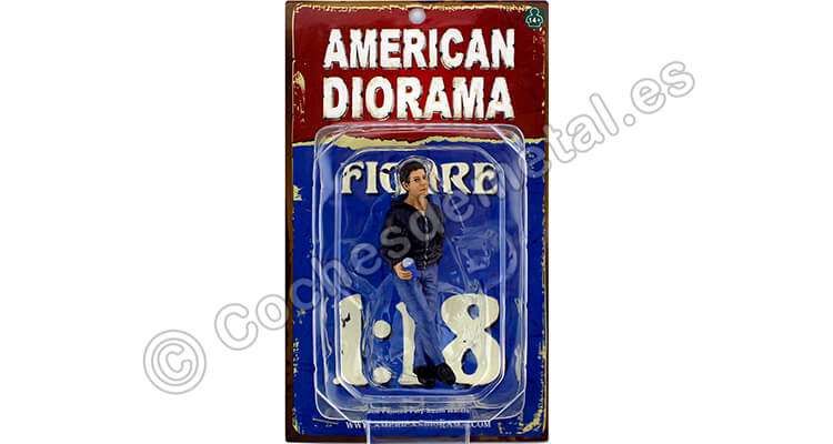 Figura de Resina James Apoyado en el Coche 1:18 American Diorama 23853
