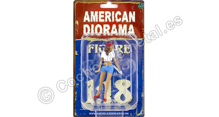 Figura de resina Chica Mecánico Katie 1:18 American Diorama 23862