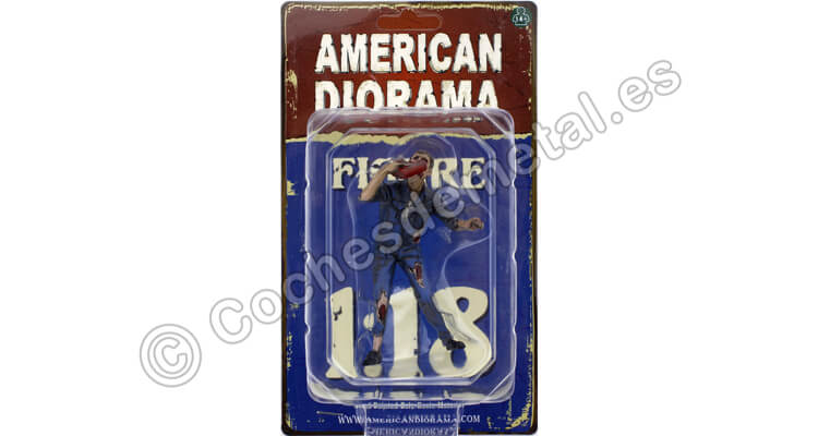 Figura de resina Zombie Mechanic III 1:18 American Diorama 38199