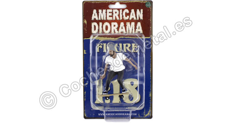Figura de resina Skateboarder II 1:18 American Diorama 38241