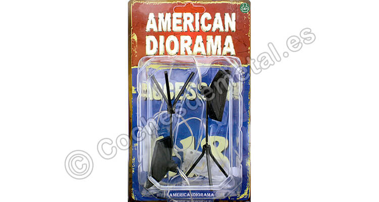 Figura de Resina Luces Funcionales para Estudio de Fotografía 1:18 American Diorama 38438