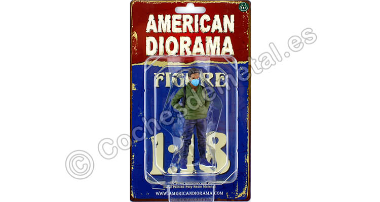 Figura de Resina Componente V Cuadrilla Anti-Covid 19 1:18 American Diorama 76271