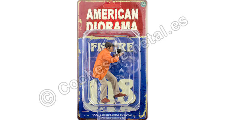 Figura de Resina Dia de Carreras Series I, Figura III 1:18 American Diorama 76285