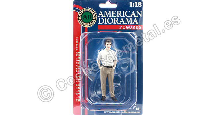 Figura de Resina En el Concesionario, Cliente I 1:18 American Diorama 76308
