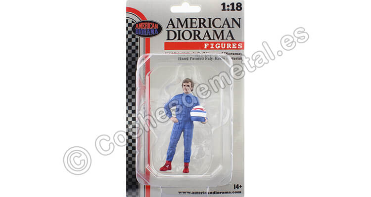 1980 Figura de Resina Alain Prost Leyendas de las Carreras Años 80, Figura B 1:18 American Diorama 76354