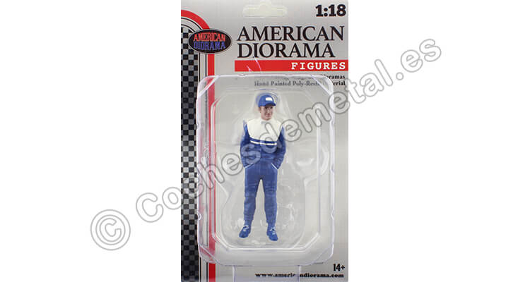 1990 Figura de Resina Damon Hill Leyendas de las Carreras Años 90, Figura A 1:18 American Diorama 76355