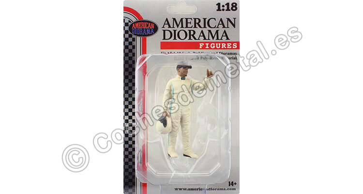 2000 Figura de Resina Lewis Hamilton Leyendas de las Carreras Años 2000, Figura A 1:18 American Diorama 76357