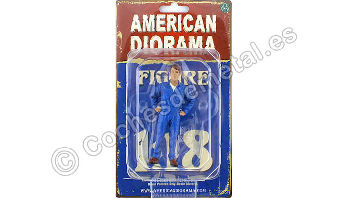 Figura de Resina Mechanic John Inspecting 1:18 American Diorama 77444