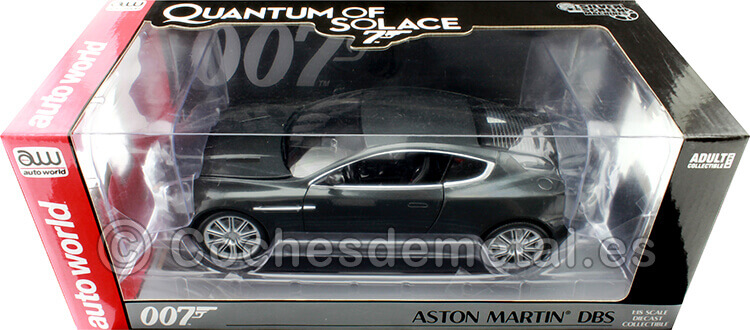 2008 Aston Martin DBS 007 James Bond - Quantum Of Solace Gris Metalizado 1:18 Auto World AWSS123