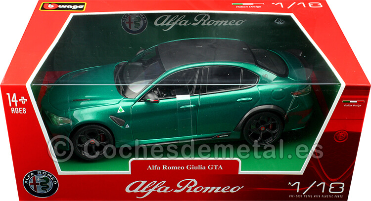 2020 Alfa Romeo Giulia GTA Granate Metalizado 1:18 Bburago 11048